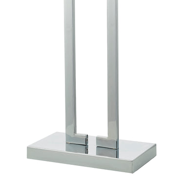 Nile Table Lamp Polished Chrome c/w Ivory Shade