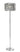 A2- Nevarra 3 Light Floor Lamp Polished Chrome & Clear Crystal