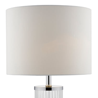 Olalla TL Polished Chrome and Clear Glass C/W Shade