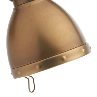 Osaka 1 Light Clip On Spot Antique Brass