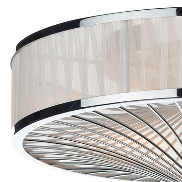 Oslo 3 Light Flush Polished Chrome