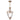 Ottoman 1 Light Pendant French Gold