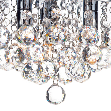 Pluto 3 Light Flush Polished Chrome