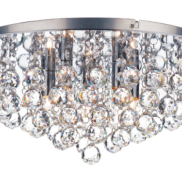 Pluto 5 Light Flush Polished Chrome