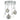 Quinn 6 Light Semi Flush Polished Chrome