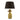 Safa Table Lamp Gold C/W Black Cotton Shade