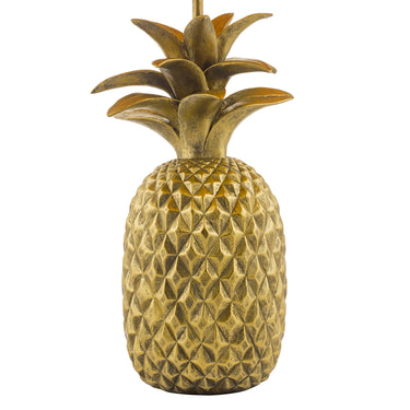 Safa Table Lamp Gold C/W Black Cotton Shade