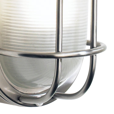 Salcombe Small Oval Steel Wall Light IP44