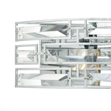 Seville 2 Light Wall Light Crystal Polished Nickel Frame