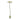 1 Light Satin Brass E27 Suspension With Clear Cable