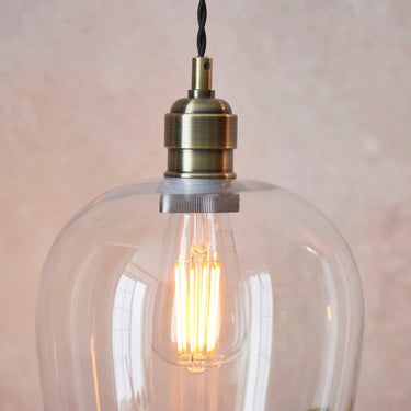 Stourton Small Pendant Antique Brass