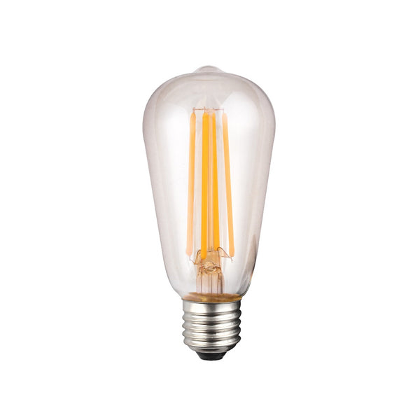 ES (E27) ST64 LED Edison 8W Clear Dimmable