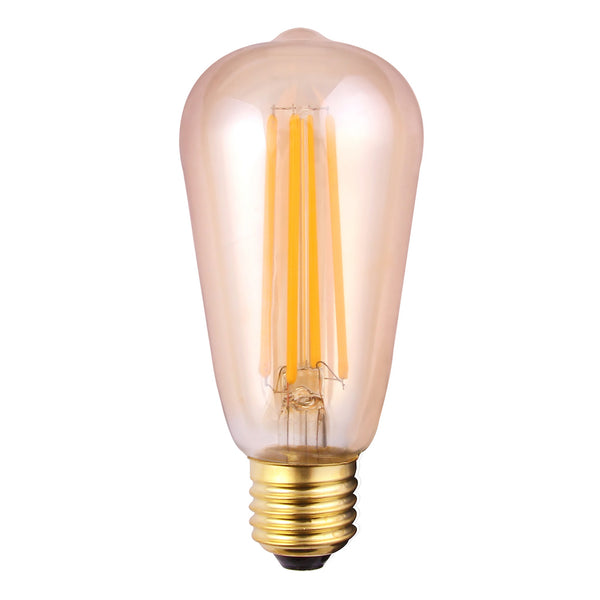 ES (E27) ST64 LED Edison 8W Tinted Dimmable