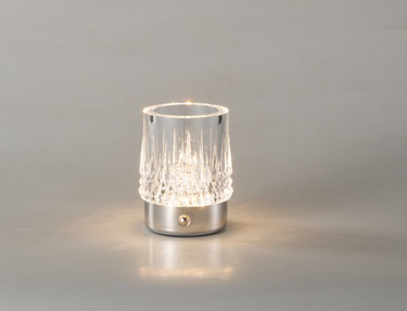 Misty Tumbler Rechargeable USB Touch Lamp, Chrome
