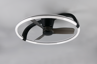 Holmes Ceiling Fan, Black with CCT & Dimmable via Remote