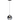 Volano Single LED Pendant Sand Black & Smoked Glass