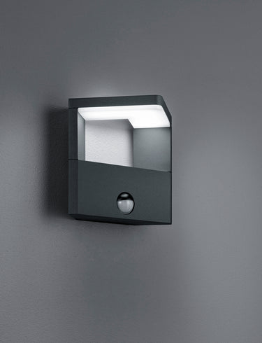 Ganges 9W LED PIR Anthracite IP54