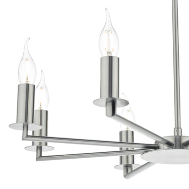 Tyler 8 Light Pendant Satin Nickel