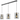 Tatum 3 Light Bar Pendant Matt Black & Smoked Glass