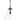 Upton 1 Light Pendant Large Matt Black
