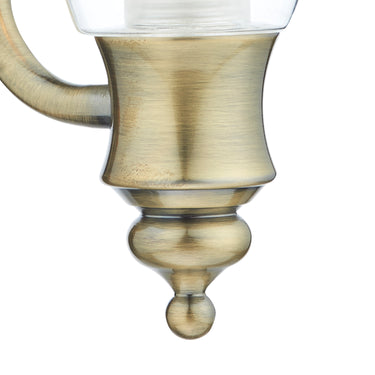 Vestry 1 Light Wall Bracket Antique Brass IP44