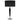 Viking Table Lamp Polished Chrome & Black C/W Black Linen Shade
