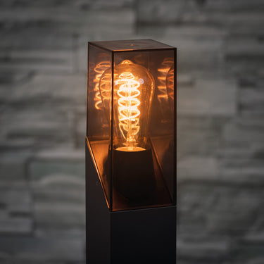 Lyven IP44 Wall Light PIR Graphite