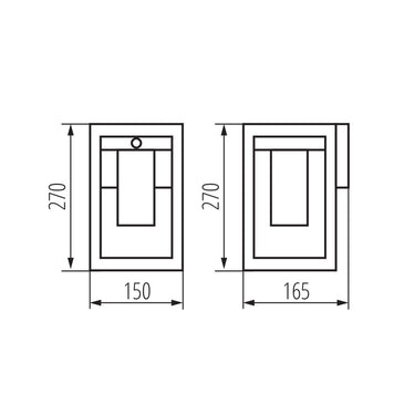 Vamo IP44 Wall Light Bronze (Copper) PIR