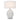 Zachary Table Lamp White Oval Cw Shade