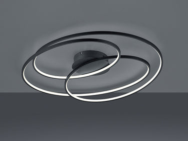 Zephyr LED Matt Black Large