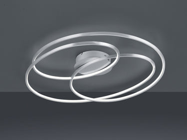 Zephyr LED Matt Nickel Large