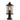 A1 - Argo Pedestal Lamp, 1 x E27 (Max 60W), Antique Bronze/Clear Glass, IP54, 2yrs Warranty