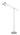 A1 - Beaumont Adjustable Floor Lamp, 1 x E27 (Max 40W), Sand White/Satin Nickel/White, 1yr Warranty
