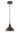 A1 - Beaumont Small Pendant, 1 x E27 (Max 40W), Sand Black/Copper/White, 1yr Warranty