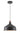 A1 - Beaumont Medium Pendant, 1 x E27 (Max 40W), Sand Black/Copper/White, 1yr Warranty