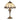 A1 - Bingham Tiffany Table Lamp, 1 x E27 (Max 60W), Aged Antique Brass Base/Cream/Brown Glass/Clear Crystal, 1yr Warranty