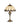 A1 - Bingham Tiffany Table Lamp, 1 x E27 (Max 60W), Aged Antique Brass Base/Cream/Brown Glass/Clear Crystal, 1yr Warranty