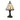 A1 - Camelia Tiffany Table Lamp, 1 x E14 (Max 25W), White/Grey/Clear Crystal Shade, 1yr Warranty