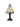 A1 - Camelia Tiffany Table Lamp, 1 x E14 (Max 25W), White/Grey/Clear Crystal Shade, 1yr Warranty