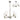 A1 - Carla Pendant/Semi Ceiling, 5 x E14 (Max 40W), Polished Nickel, 1yr Warranty