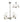A1 - Carla Pendant/Semi Ceiling, 5 x E14 (Max 40W), Polished Nickel, 1yr Warranty