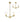 A1 - Carla Pendant/Semi Ceiling, 3 x E14 (Max 40W), Polished Gold, 1yr Warranty
