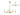 A1 - Carla Pendant/Semi Ceiling, 6 x E14 (Max 40W), Polished Gold, 1yr Warranty