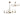A1 - Carla Pendant/Semi Ceiling, 6 x E14 (Max 40W), Antique Brass, 1yr Warranty