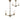 A1 - Carla Pendant/Semi Ceiling, 3 x E14 (Max 40W), Antique Brass, 1yr Warranty