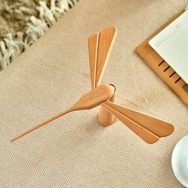 Gingko Dragonflight Balance Rechargeable Lamp, Natural Maple