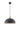 A1 - Ellora Pendant, 1 x E27 (Max 40W), Sand Black/Satin Nickel, 1yr Warranty