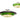 A1 - Frisco, Tiffany 35cm Non-electric Uplighter Shade, Cream/Green/Clear Crystal Centre/Aged Antique Brass Trim, 1yr Warranty