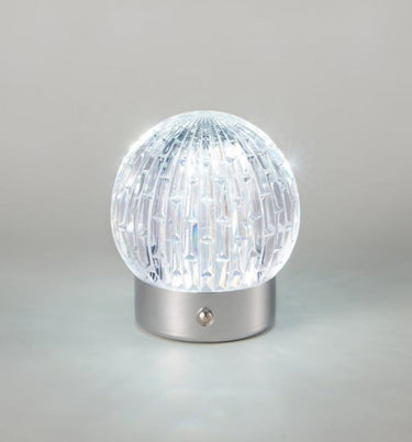 Misty Globe Rechargeable USB Touch Lamp, Chrome