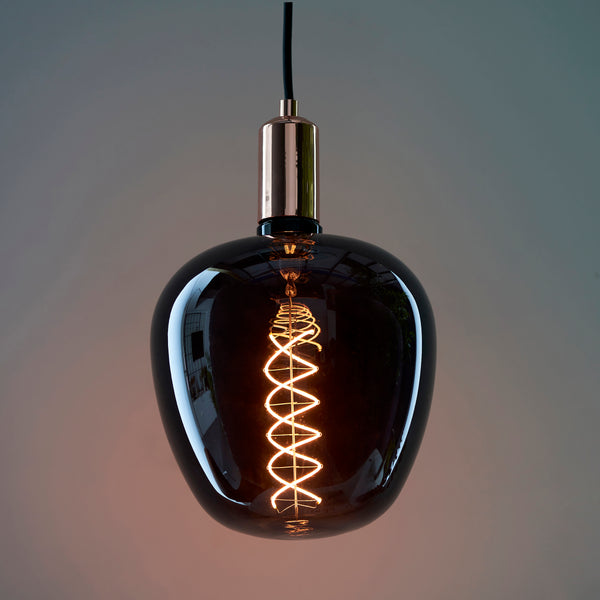 ES (E27) Filament 4 Watt LED Double Helix Smoked